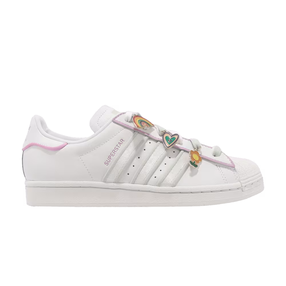 Adidas Women's Superstar Lace Jewels - White Lilac