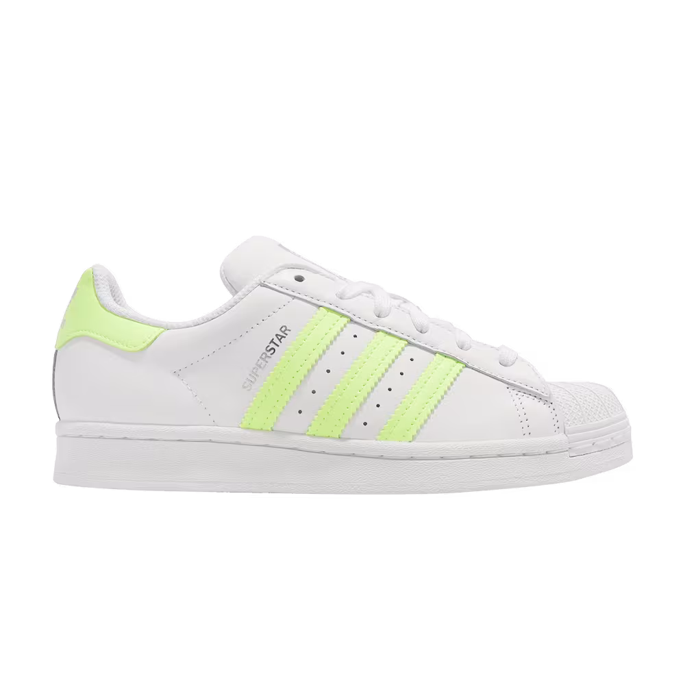 Adidas Women's Superstar White Hi-Res Yellow