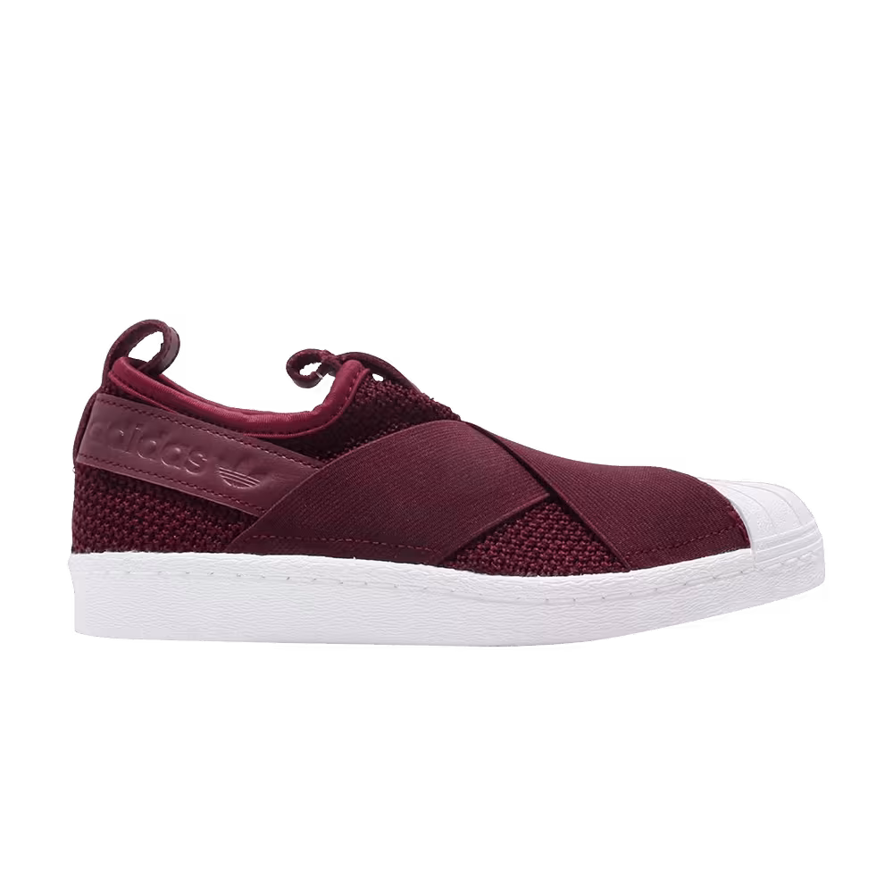 Adidas Women's Superstar Slip On Red Night