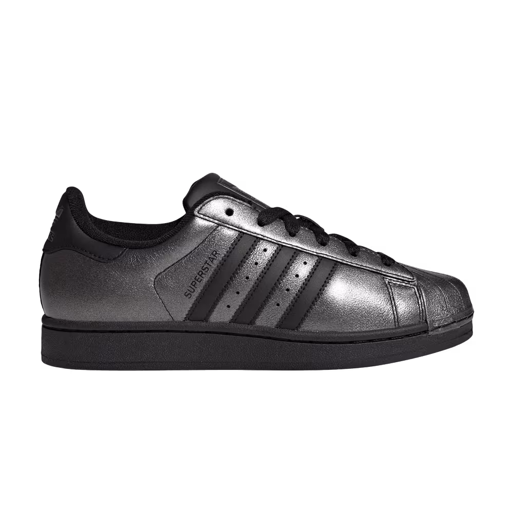 adidas Women's Superstar II Core Black Iron Metallic