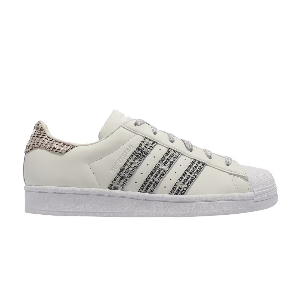 Adidas Women's Superstar Plaid White