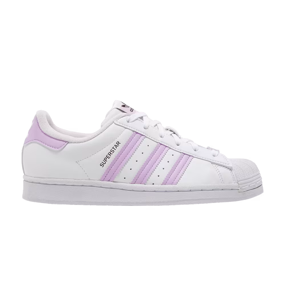 Adidas Women's Superstar Her Vegan White Bliss Lilac