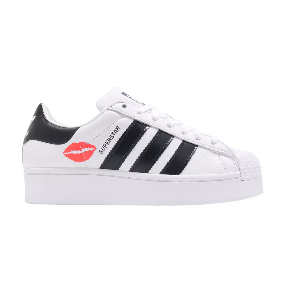 Adidas Women's Superstar Bold Lip Print
