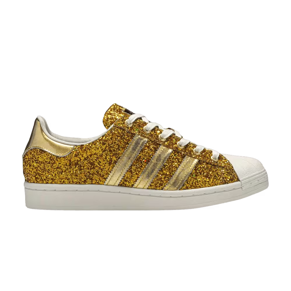 adidas Women's Superstar Sparkling Gold