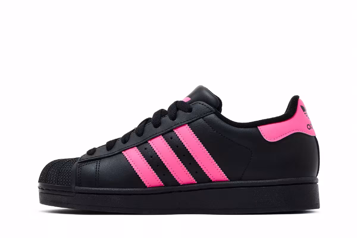 adidas Superstar 2 J Core Black Lucid Pink, view 4