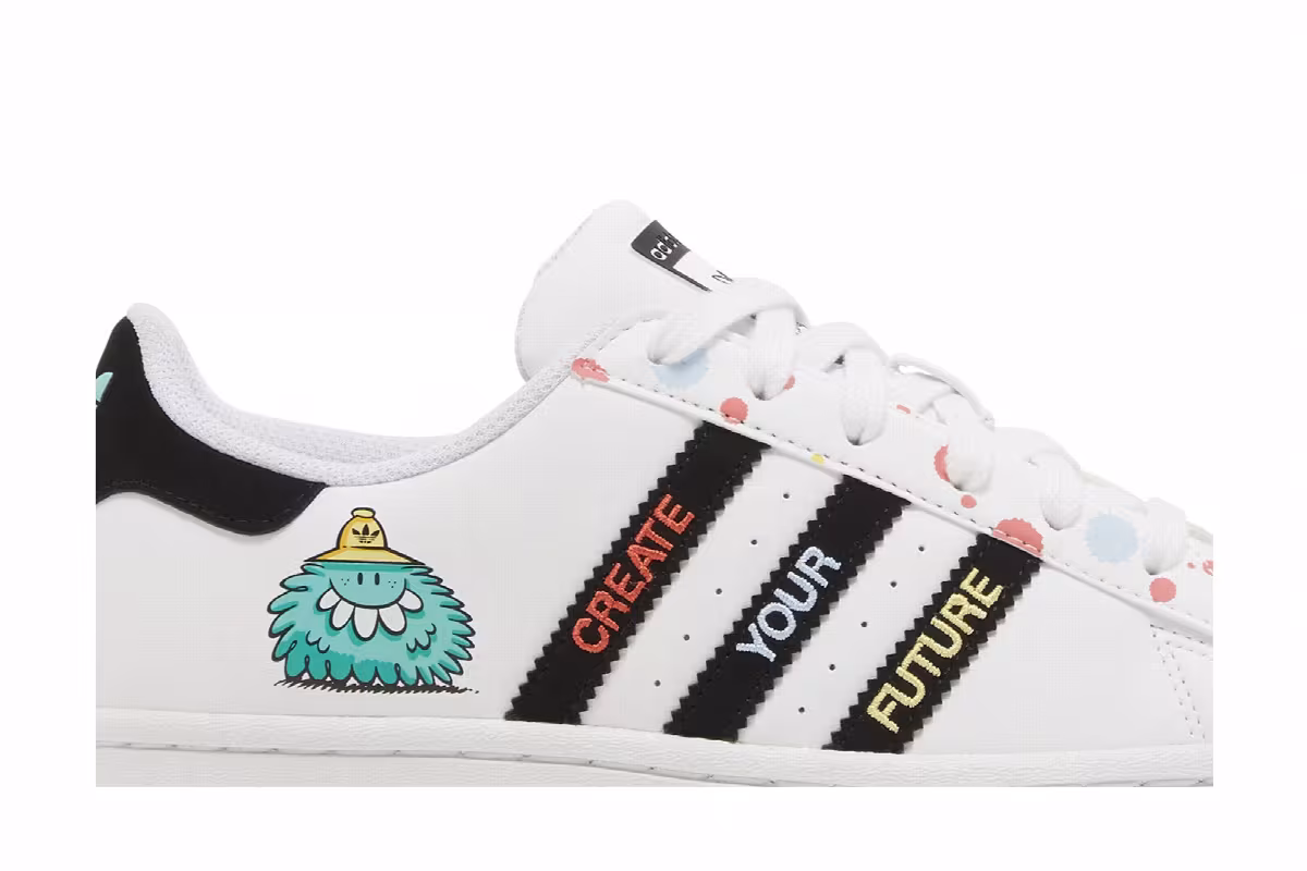Kevin Lyons x adidas Superstar Big Kids Create Your Future, view 3