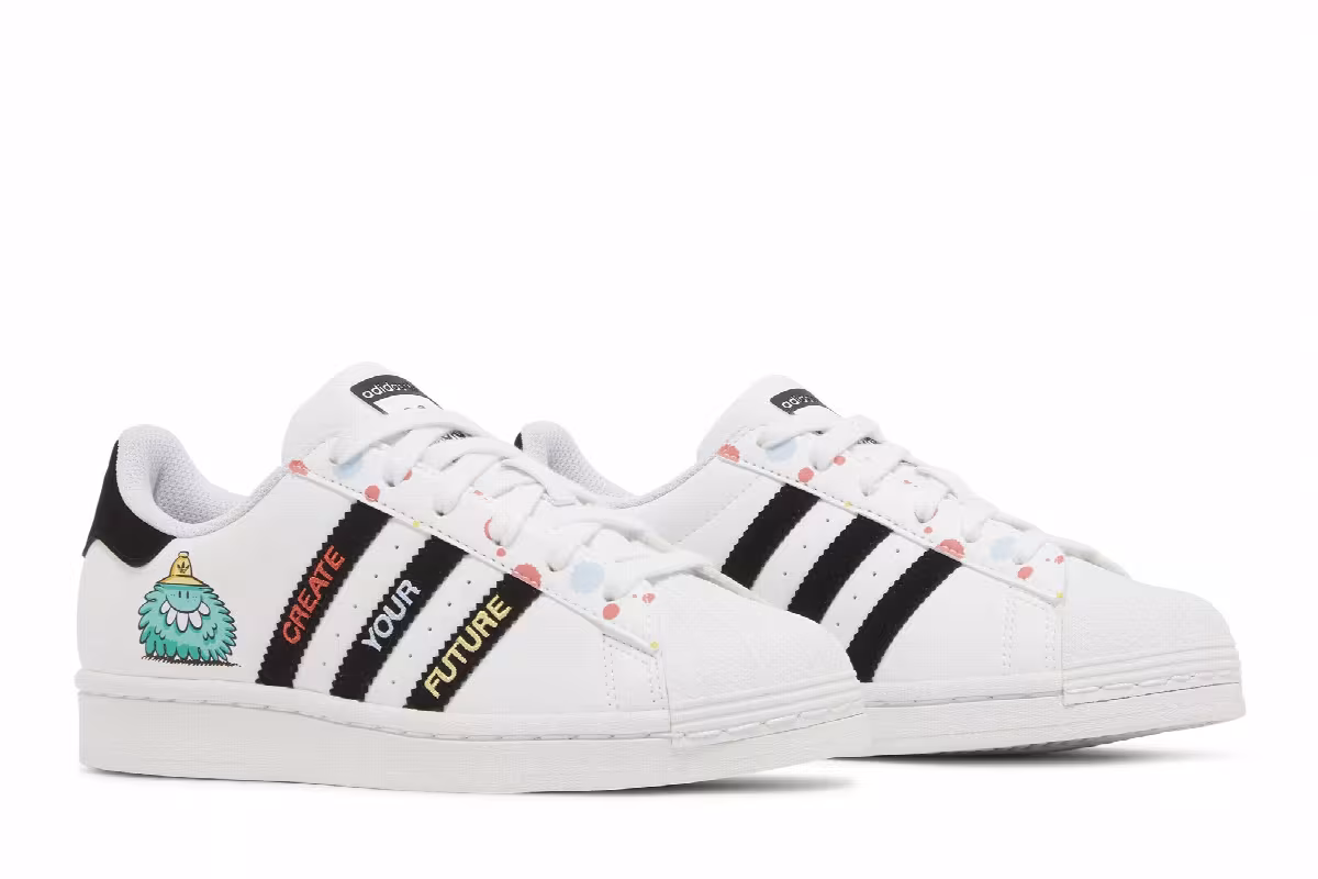 Kevin Lyons x adidas Superstar Big Kids Create Your Future, view 9