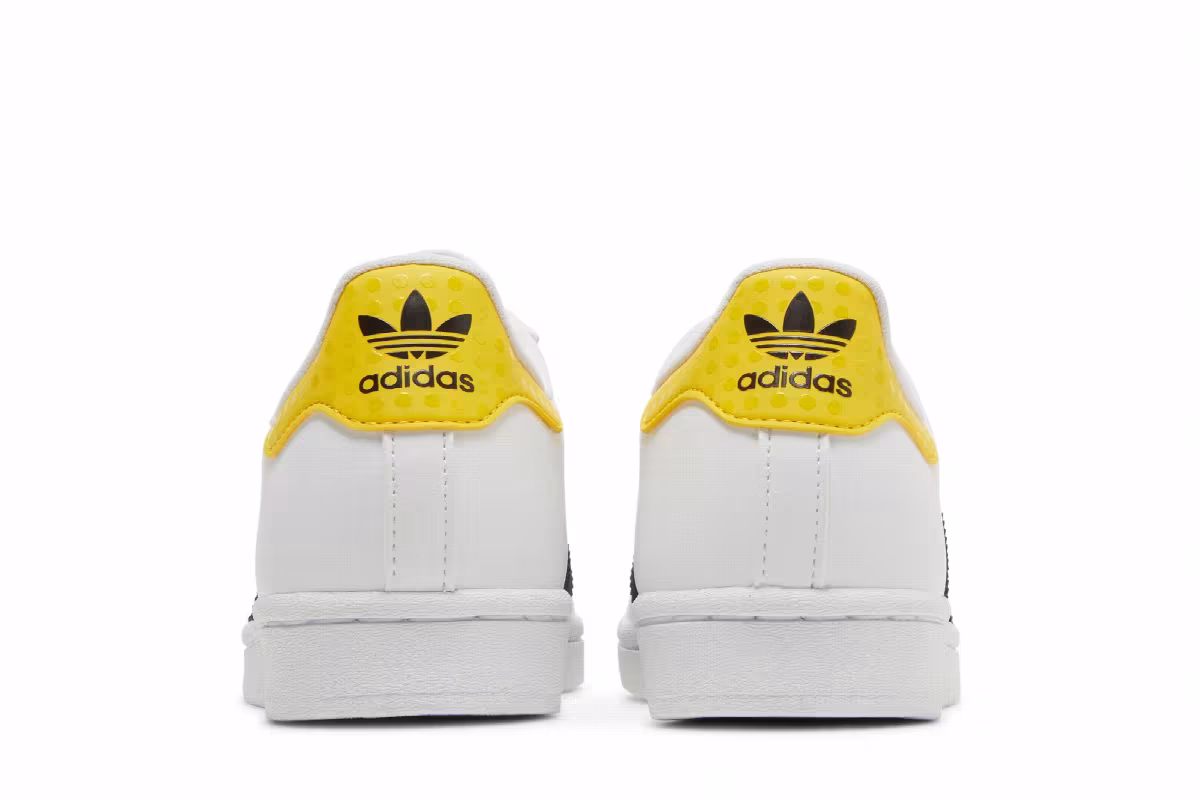 LEGO x adidas Superstar J White Eqt Yellow, view 7