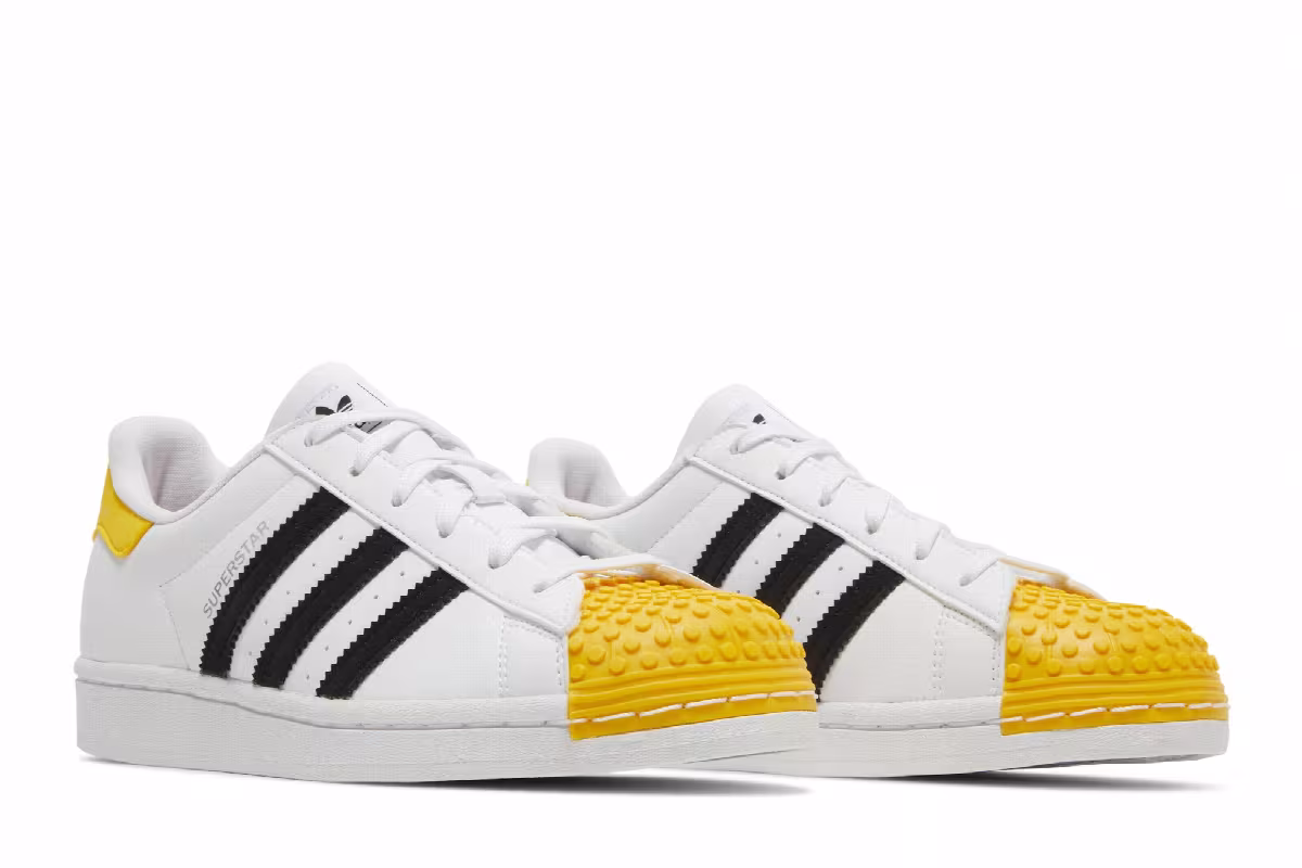 LEGO x adidas Superstar J White Eqt Yellow, view 9