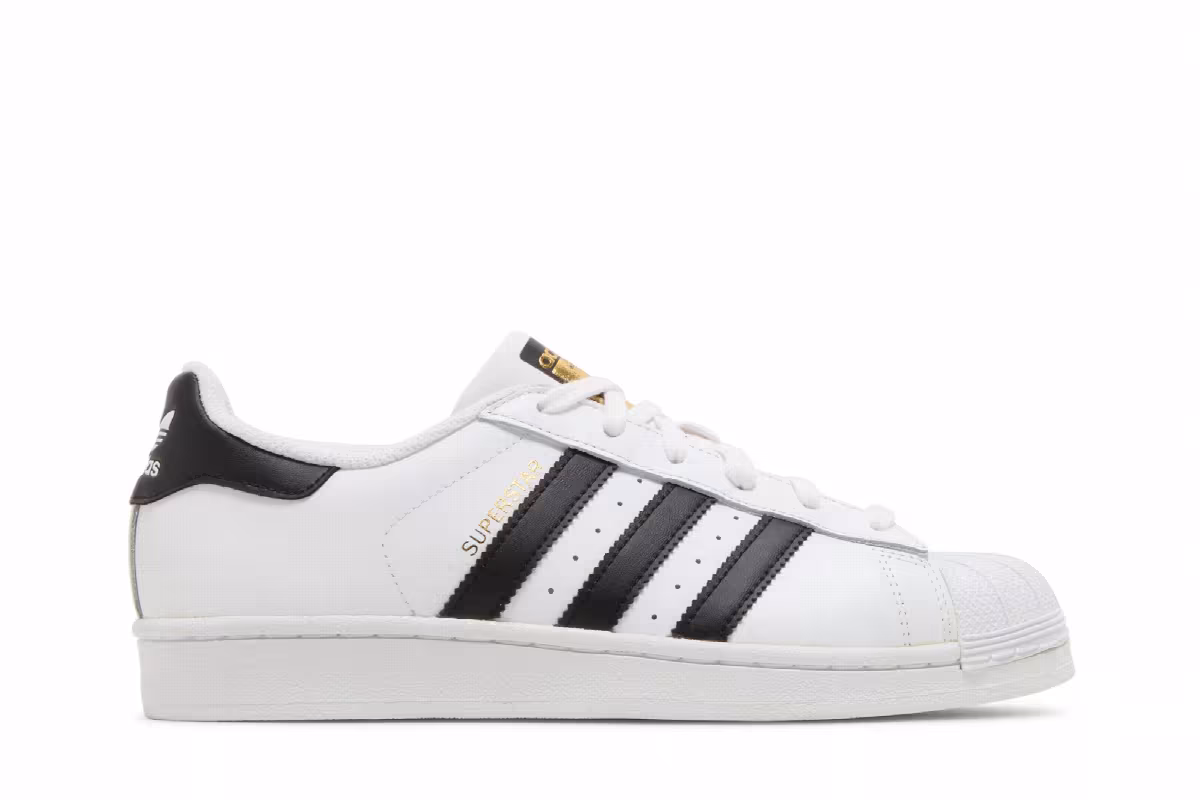 adidas Superstar J White Core Black, view 2