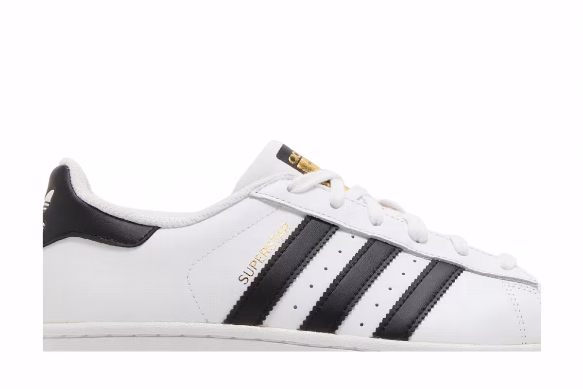 adidas Superstar J White Core Black, view 3