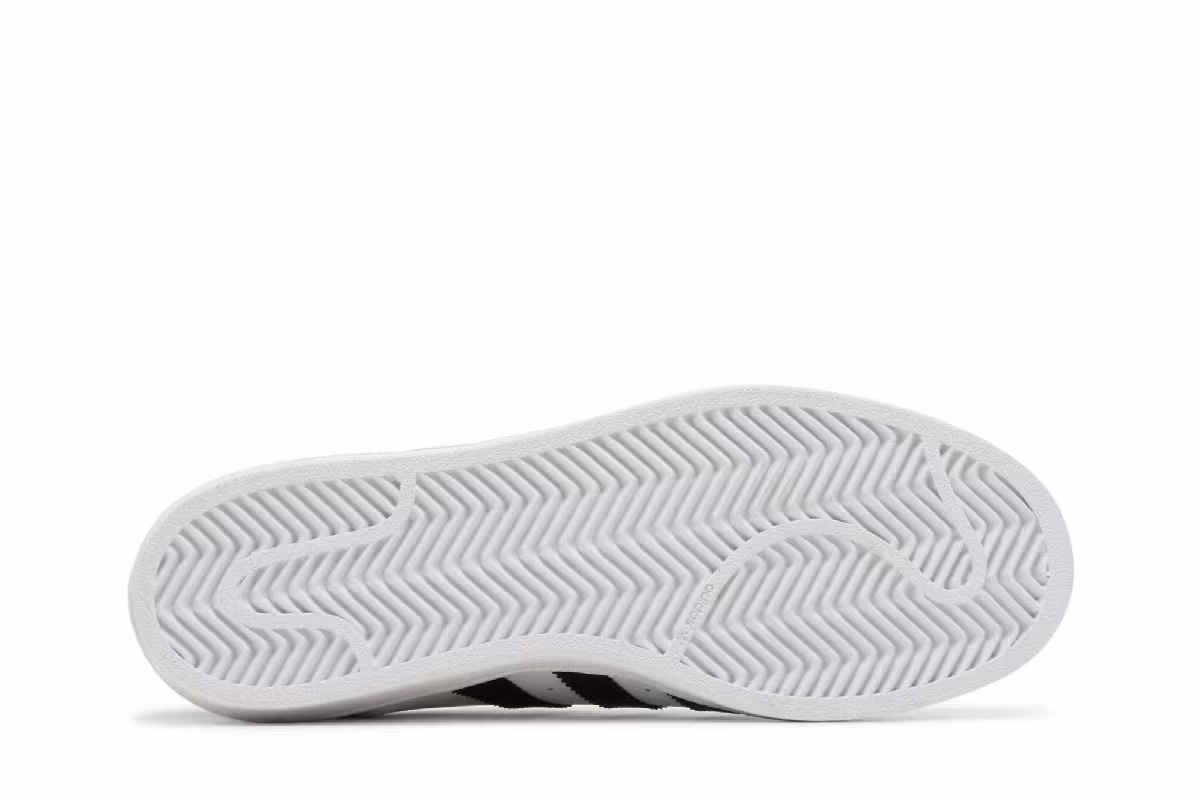 adidas Superstar J White Core Black, view 5
