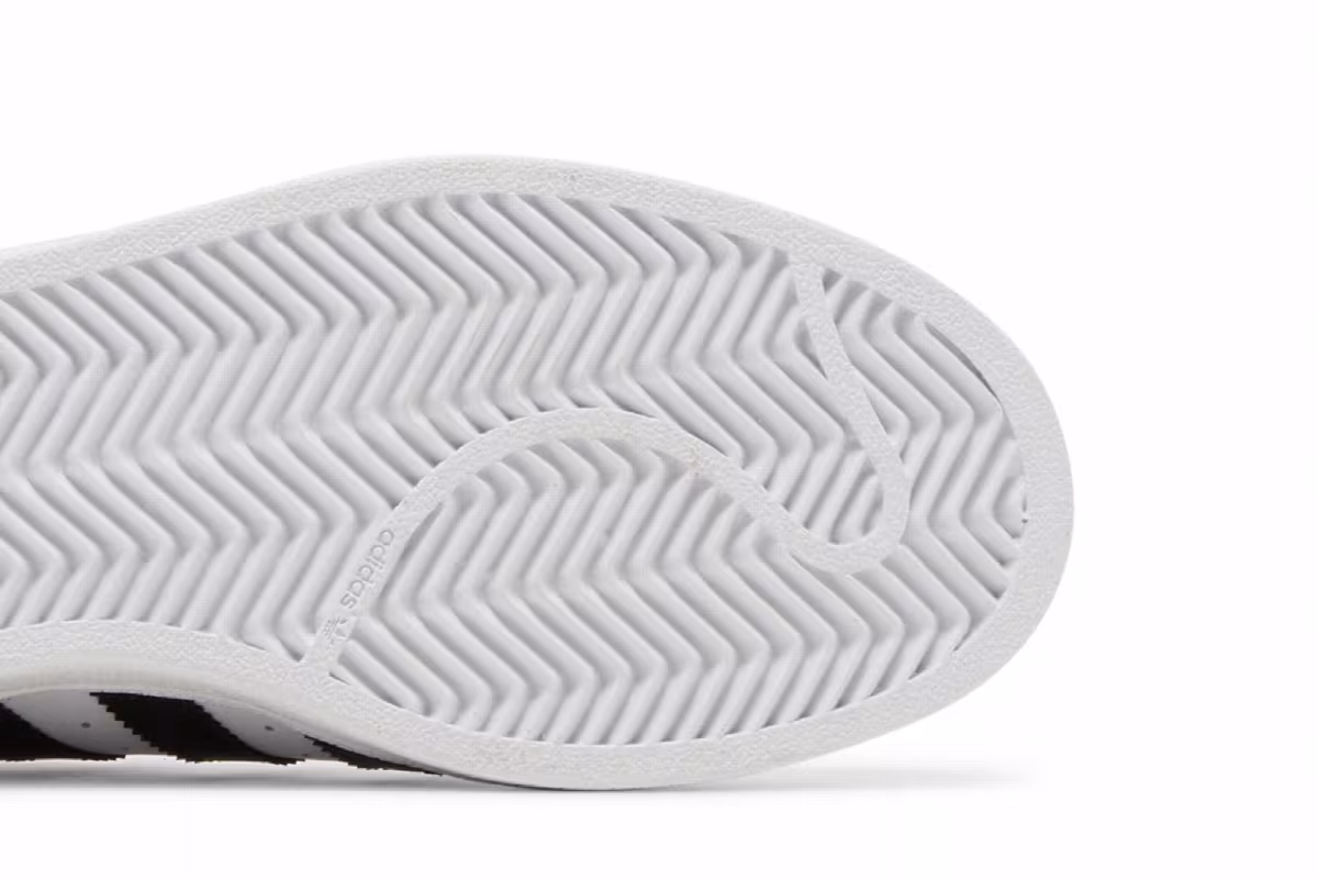 adidas Superstar J White Core Black, view 6