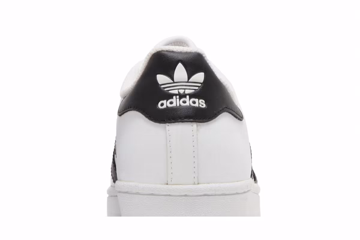 adidas Superstar J White Core Black, view 8