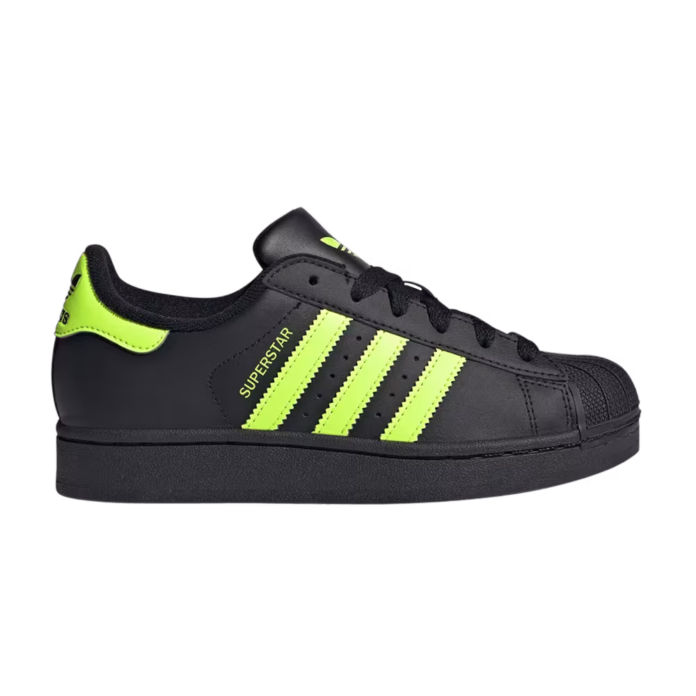 adidas Superstar 2 J Core Black Signal Green