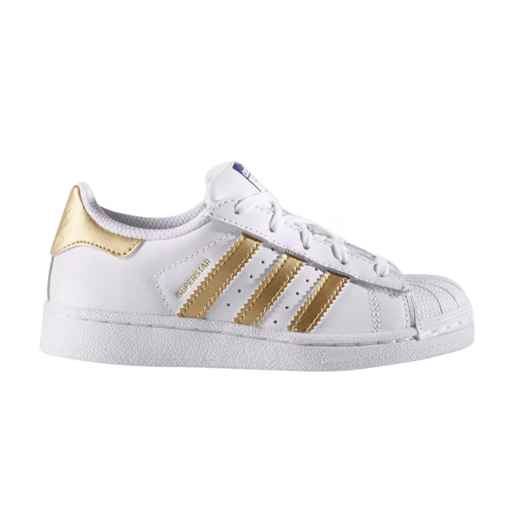 Adidas Superstar C White Gold Metallic