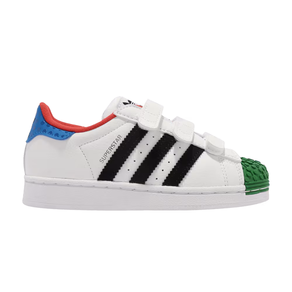 LEGO x adidas Superstar CF J White Yellow Green