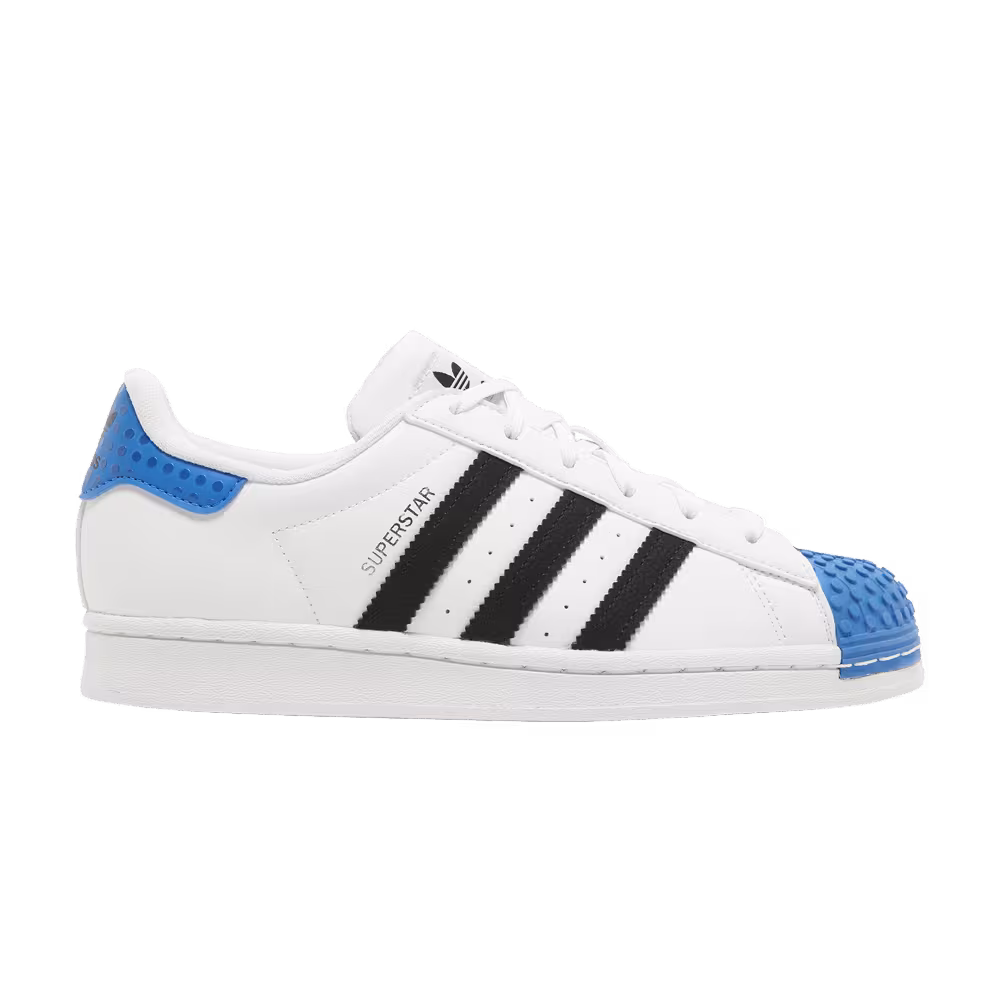 LEGO x adidas Superstar J White Shock Blue