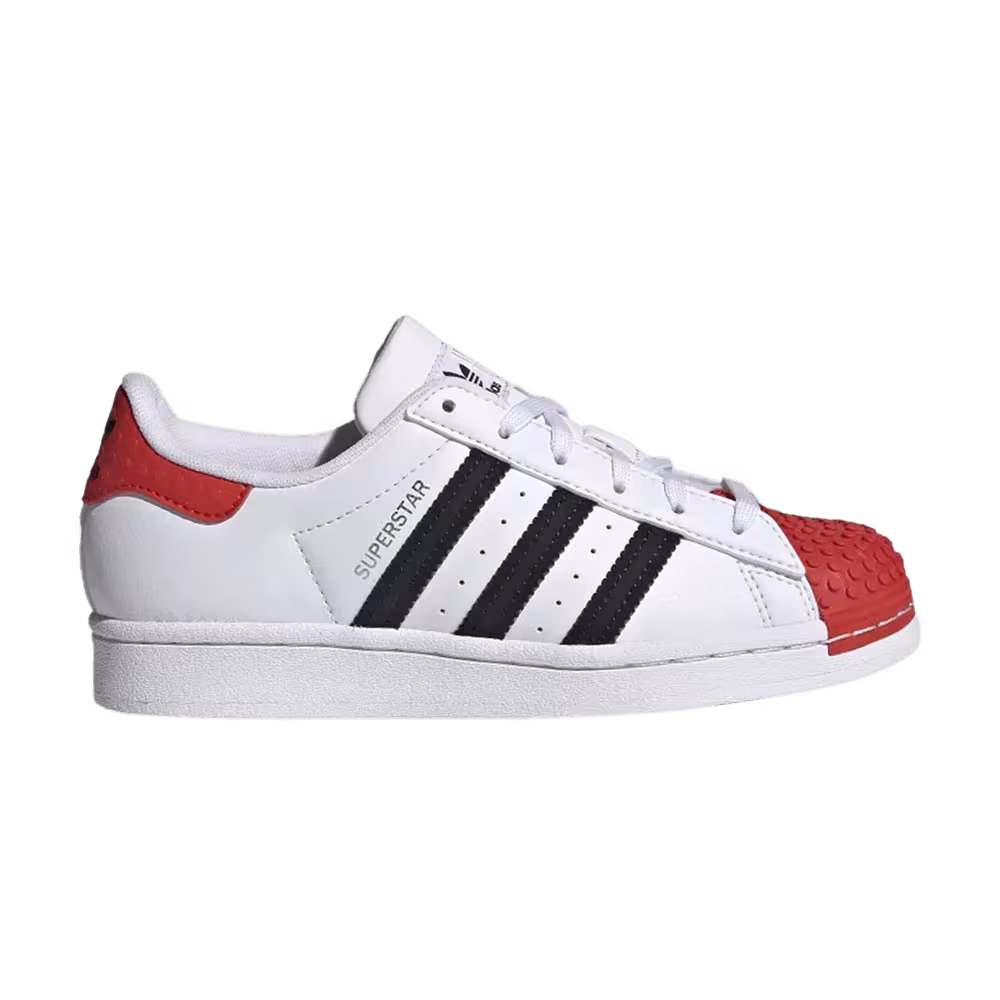 LEGO x adidas Superstar J Cloud White Red
