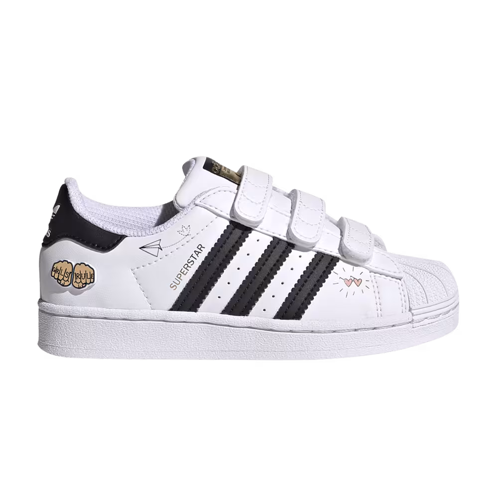Adidas Superstar J Girls Rule - White