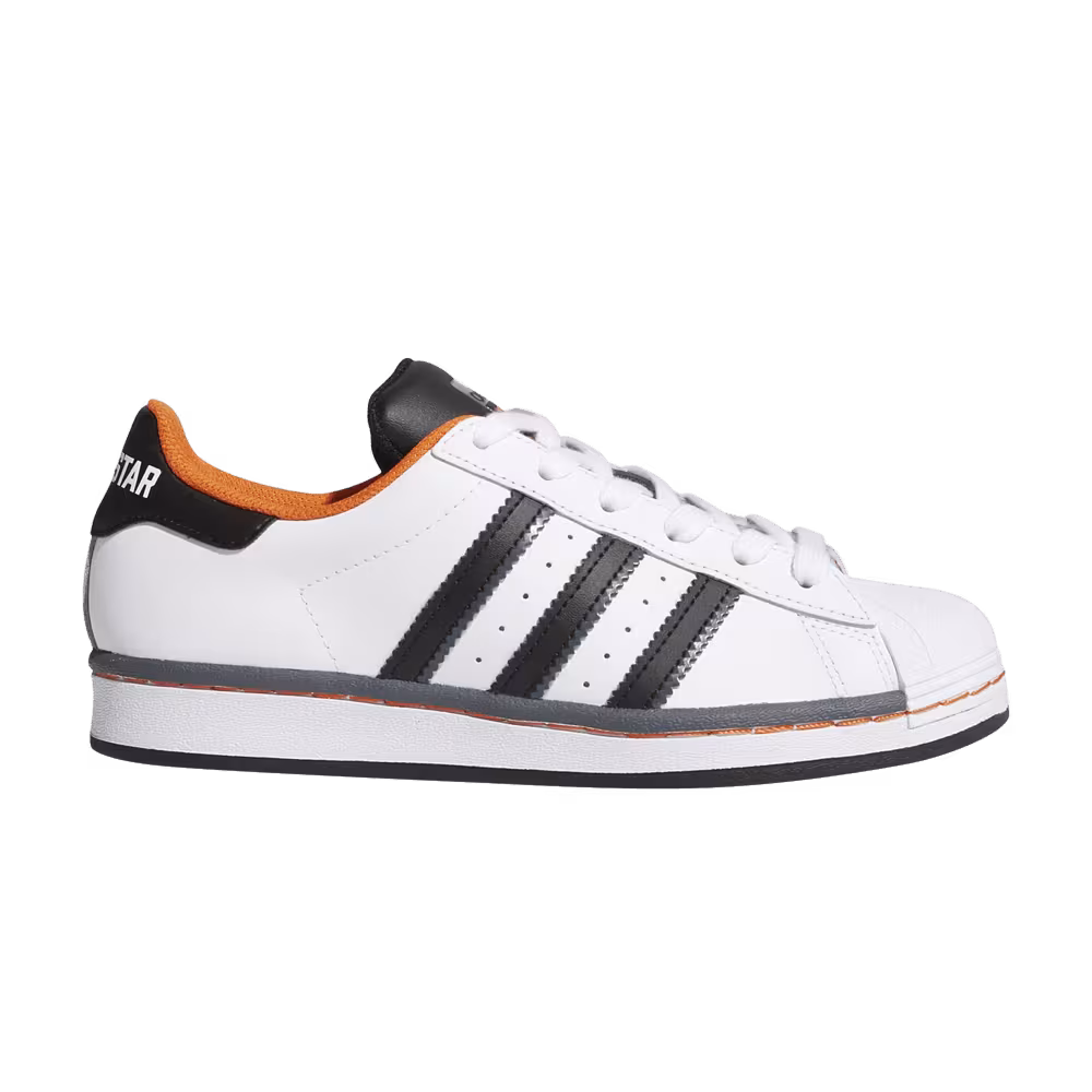 Adidas Superstar J Cloud White Orange