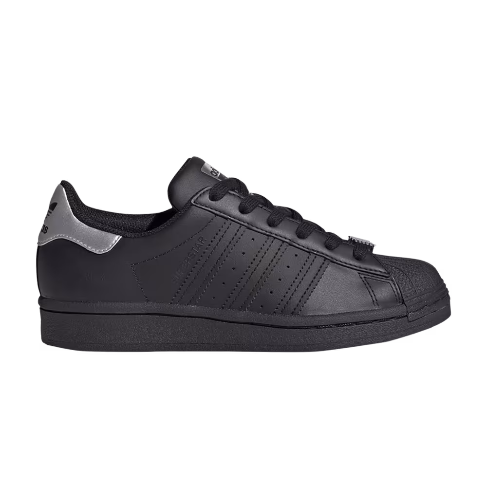 Adidas Superstar J Black Silver