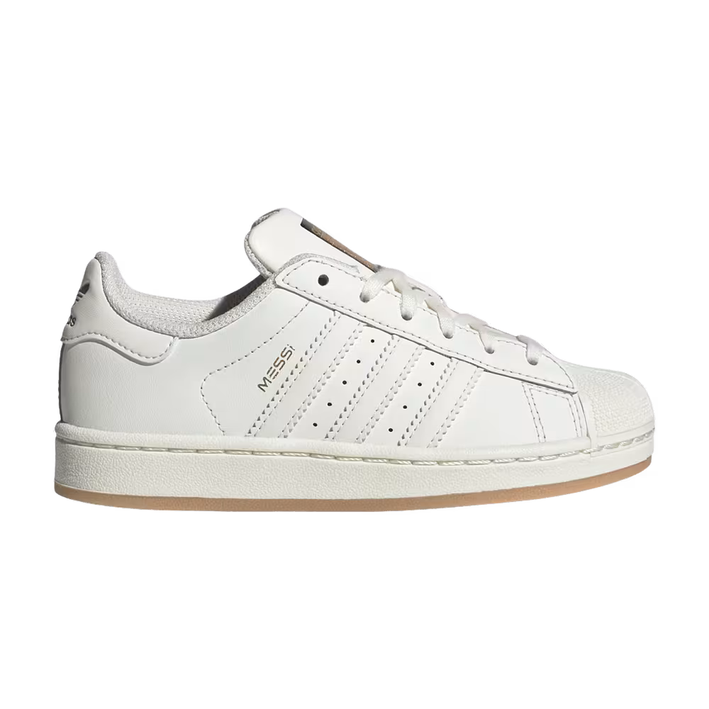 adidas Superstar Messi Little Kid Ivory