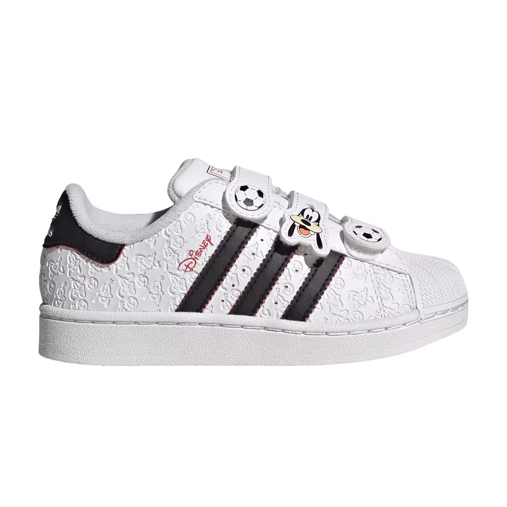 Disney x adidas Superstar II Little Kid Cloud White Core Black Red