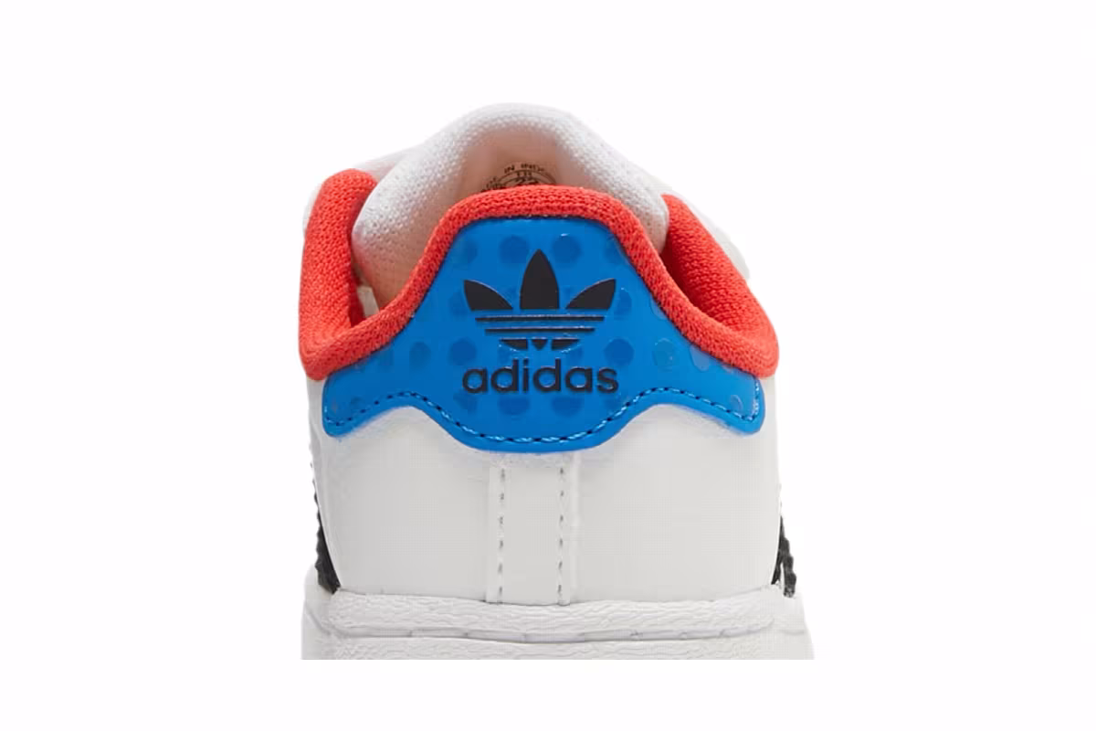LEGO x adidas Superstar CF I White Yellow Green, view 8