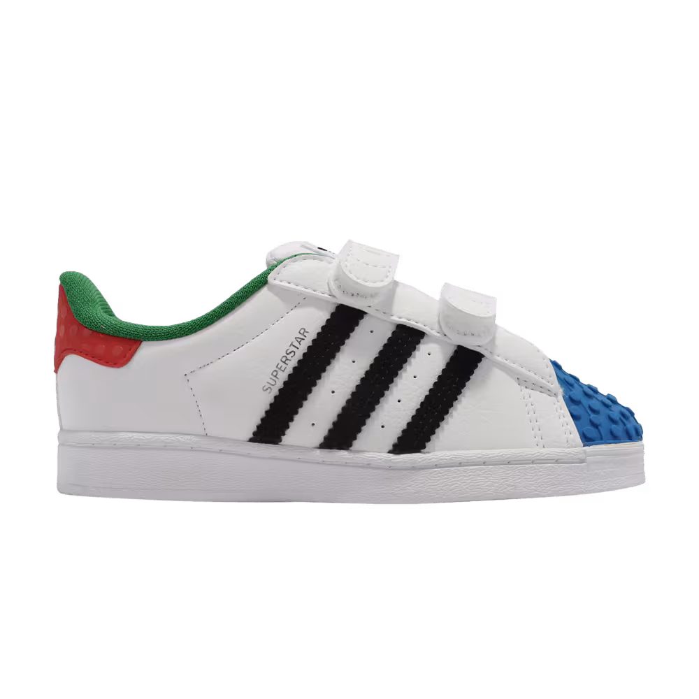 LEGO x adidas Superstar CF I White Red Blue