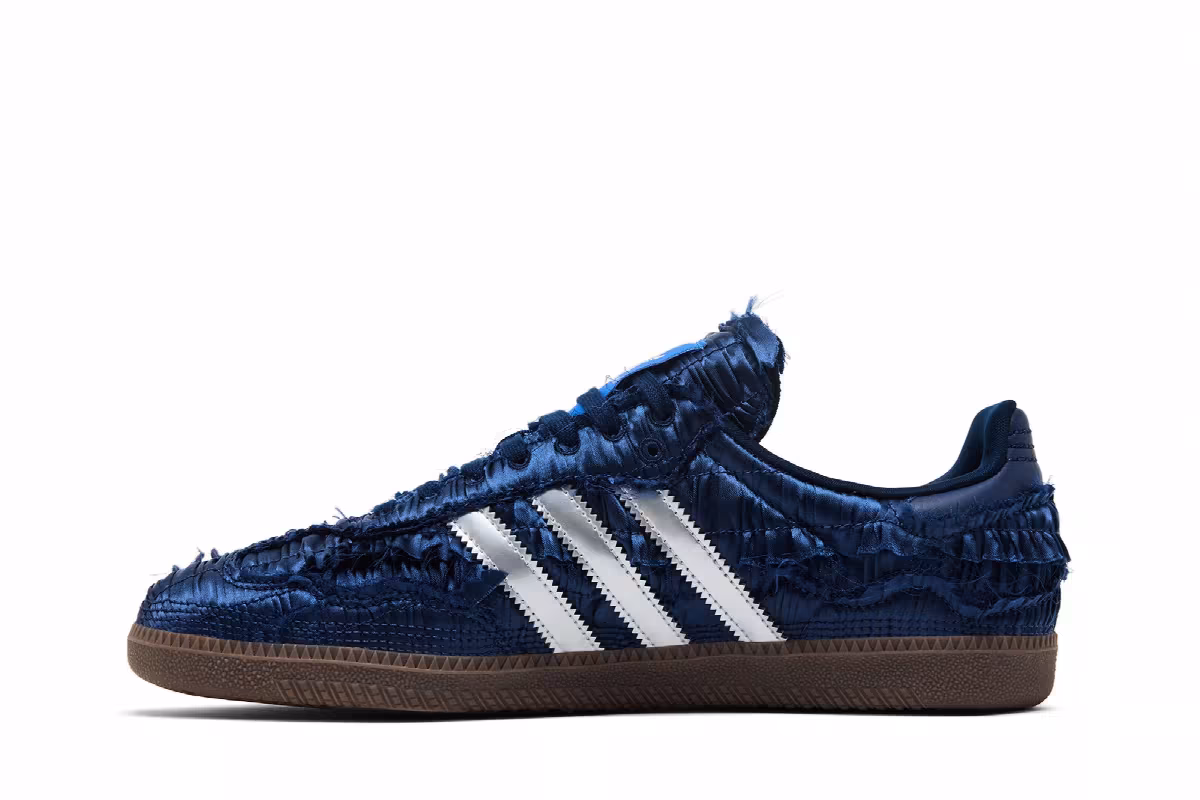 Caroline Hu x adidas Samba OG Satin Pack - Dark Blue, view 4