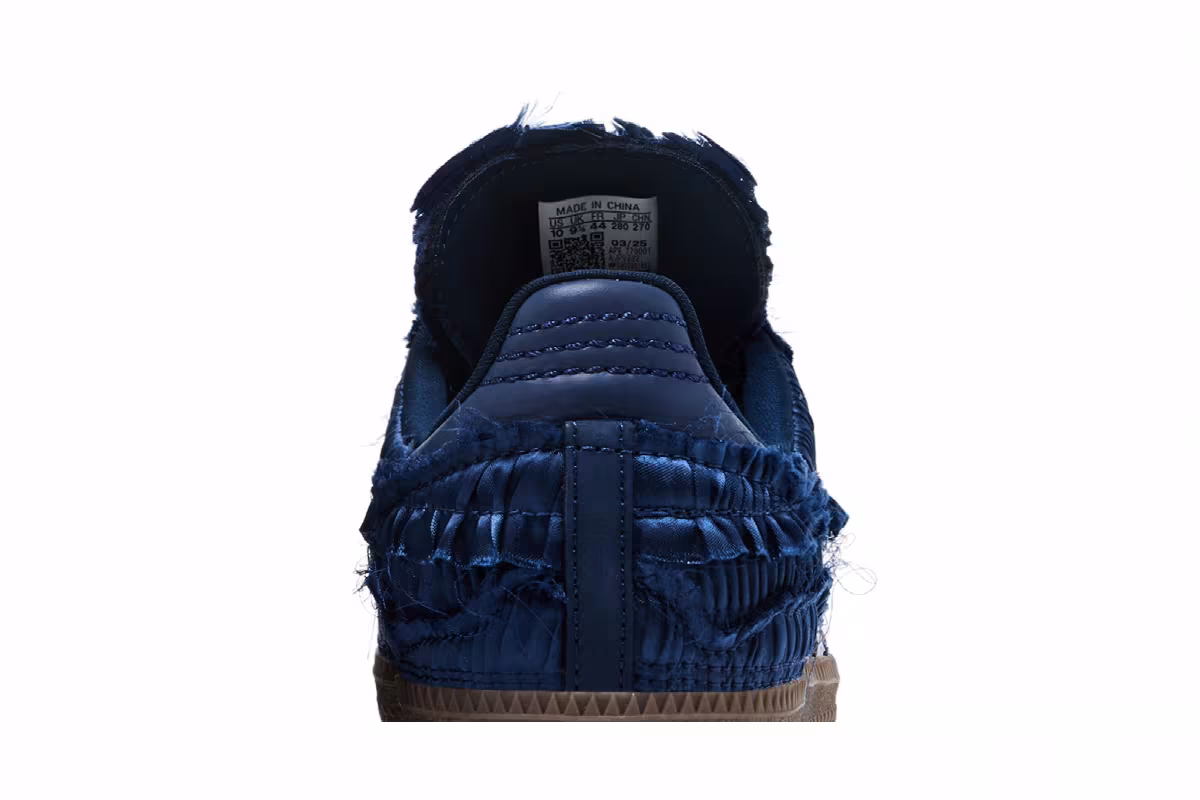 Caroline Hu x adidas Samba OG Satin Pack - Dark Blue, view 8