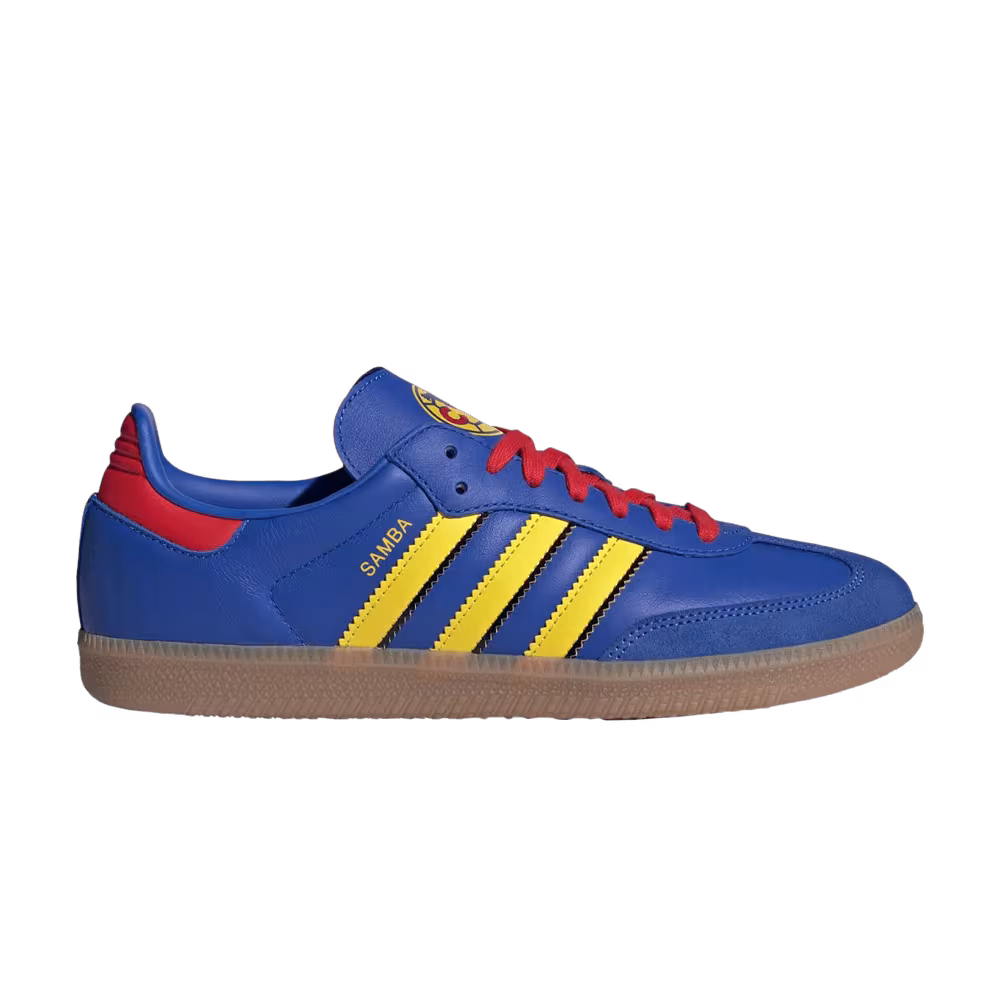 adidas Samba Licensed Hi-Res Blue Yellow Vivid Red