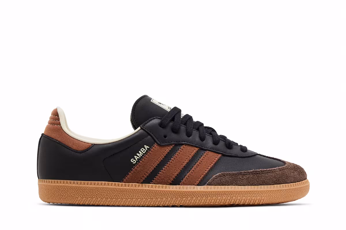 adidas Samba OG Black Preloved Brown, view 2