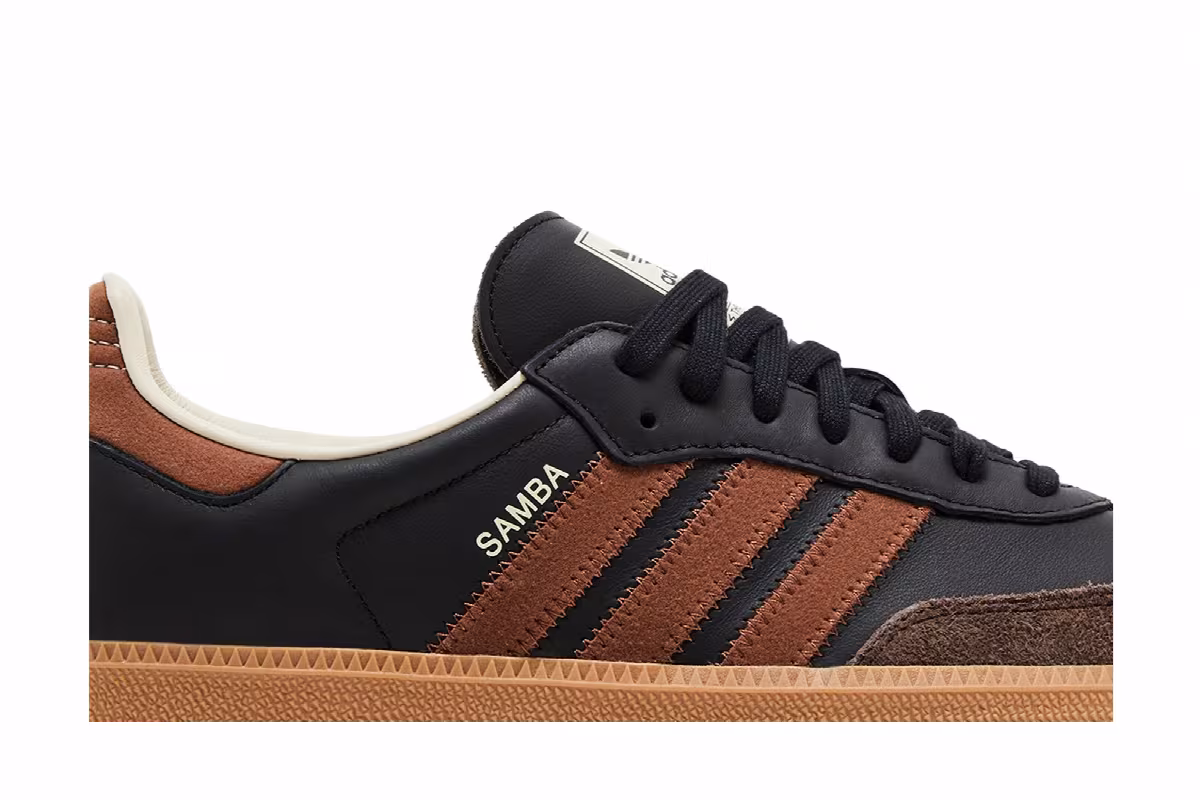adidas Samba OG Black Preloved Brown, view 3