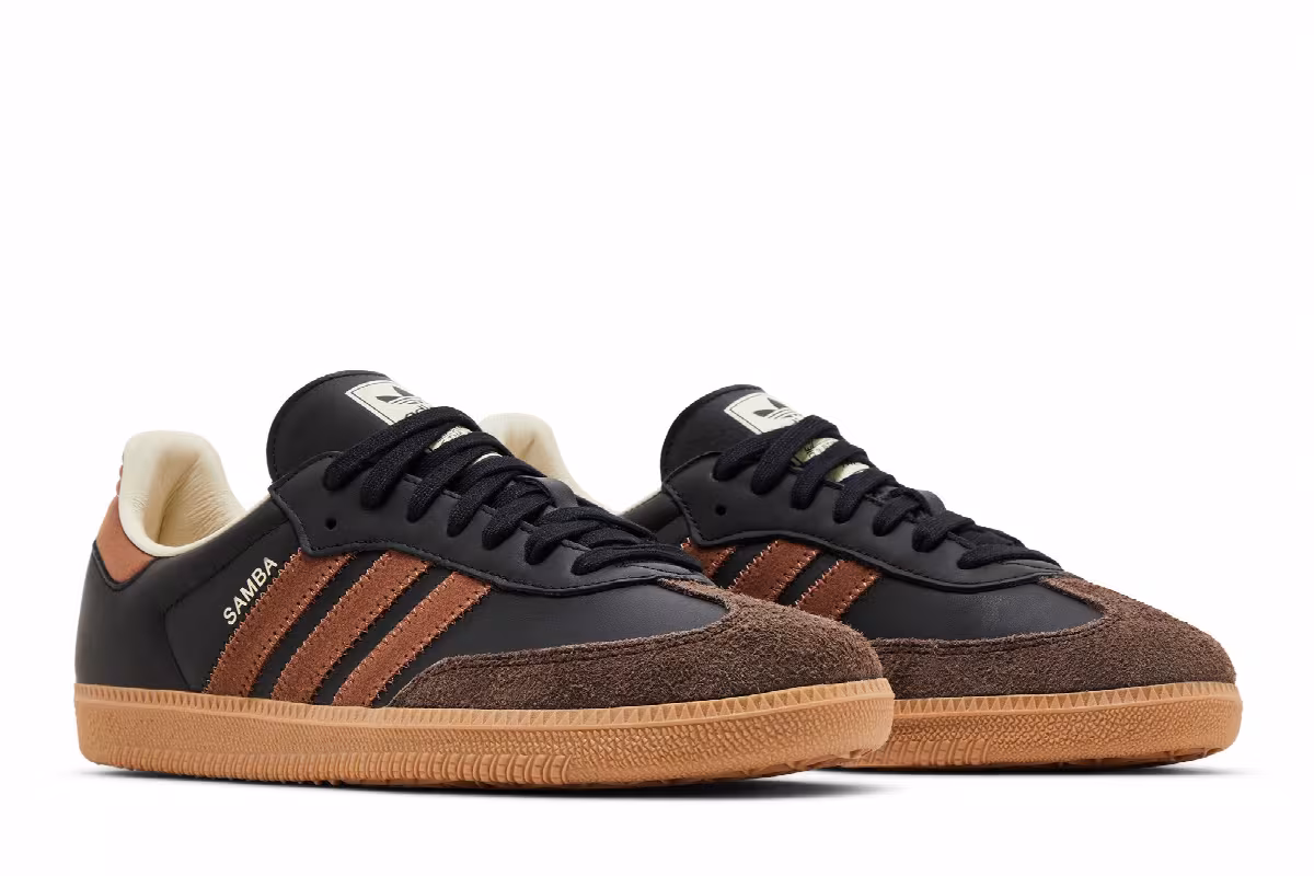 adidas Samba OG Black Preloved Brown, view 9