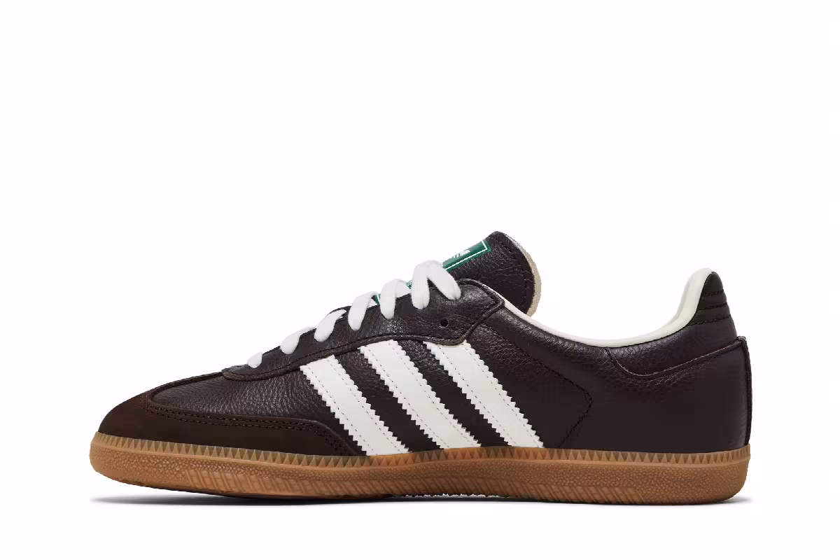 adidas Samba OG Dark Brown Off White Gum, view 4