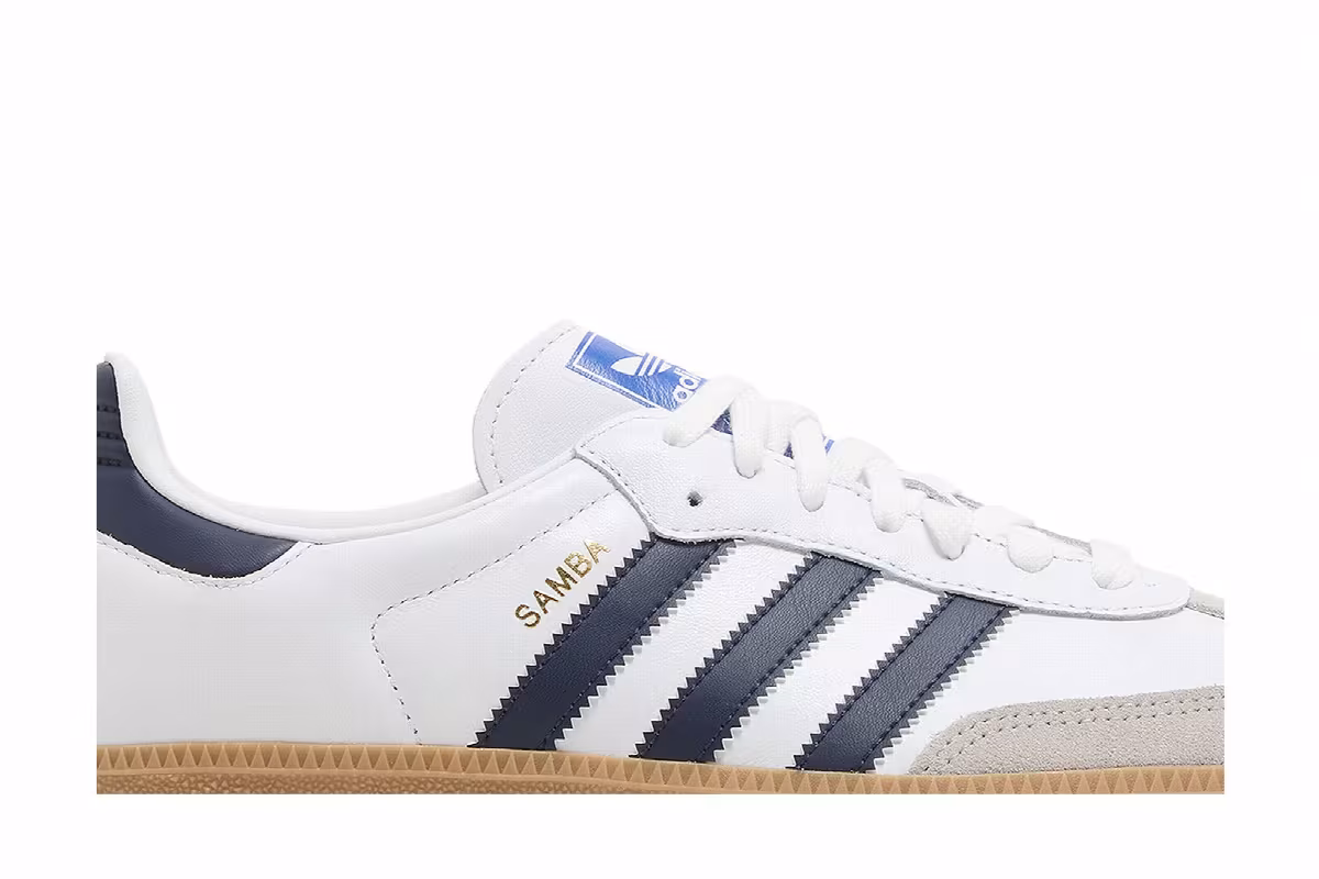 adidas Samba OG White Night Indigo Gum, view 3
