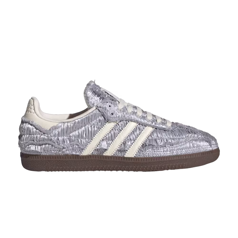 Caroline Hu x adidas Samba OG Satin Pack - Silver Metallic