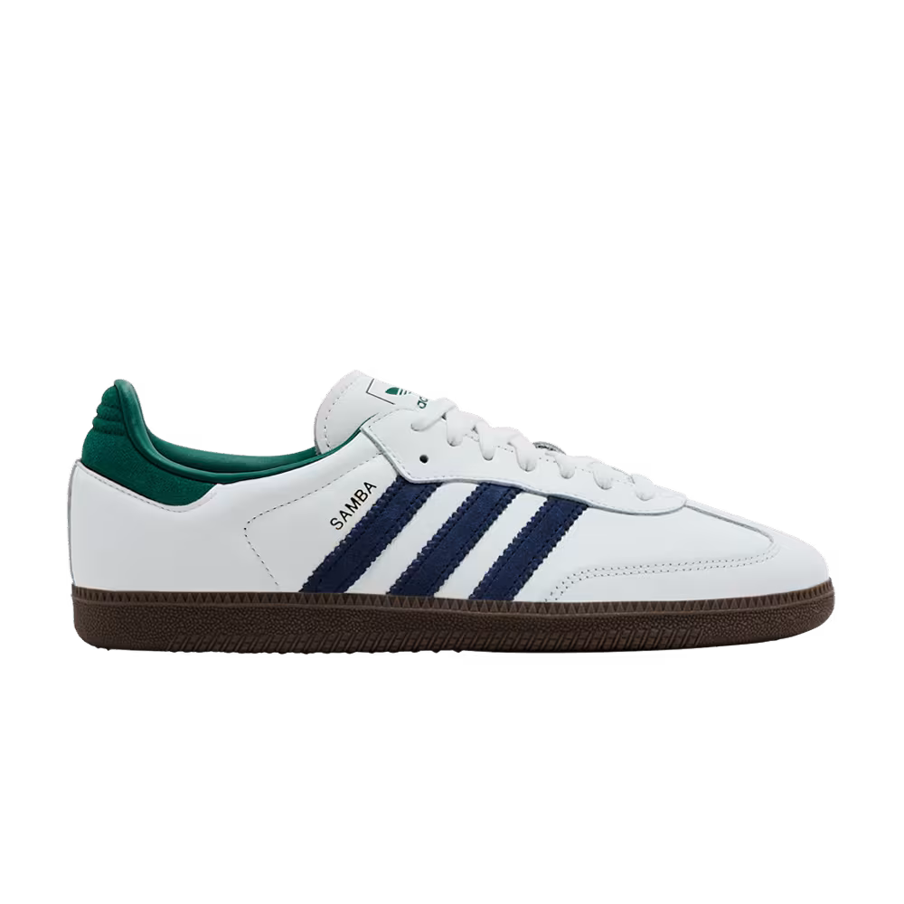 adidas Samba OG White Navy Collegiate Green