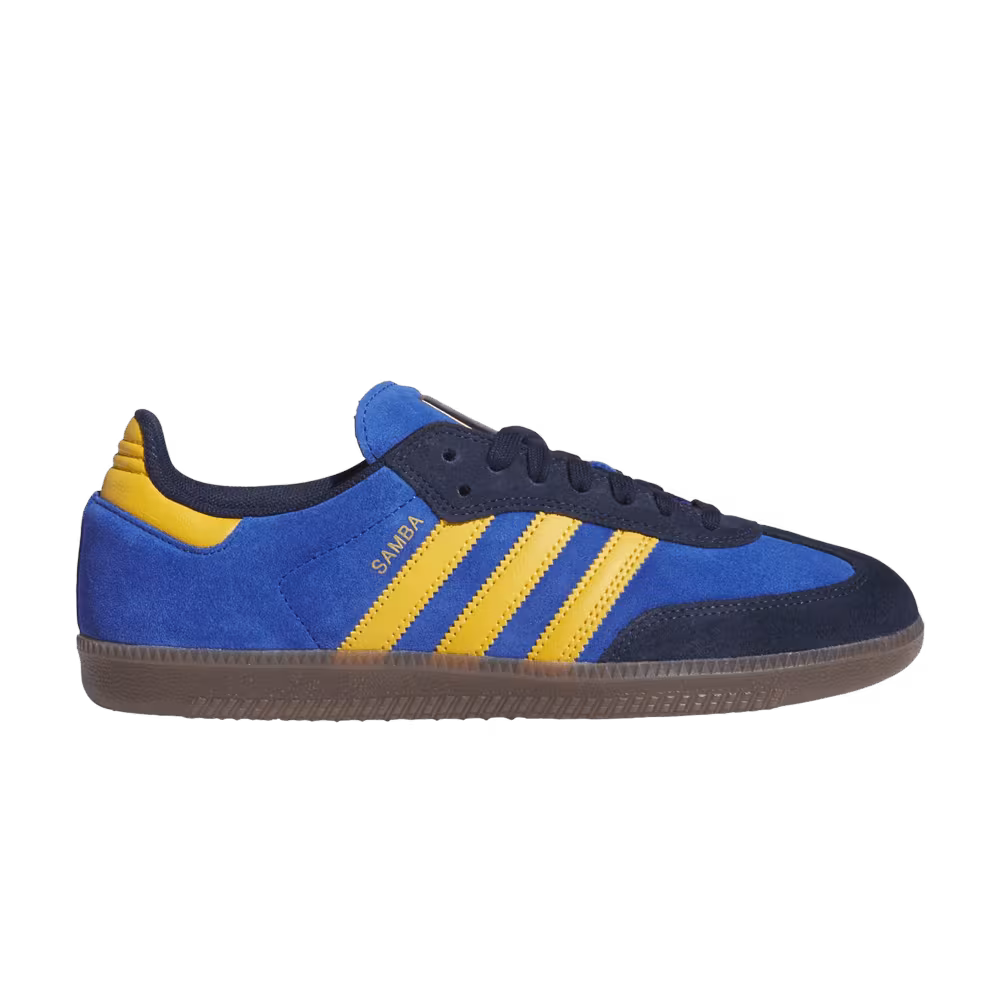 adidas Samba ADV Collegiate Navy Preloved Yellow Royal Blue