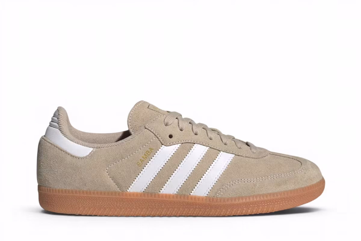 adidas Samba OG Khaki White Gum, view 2
