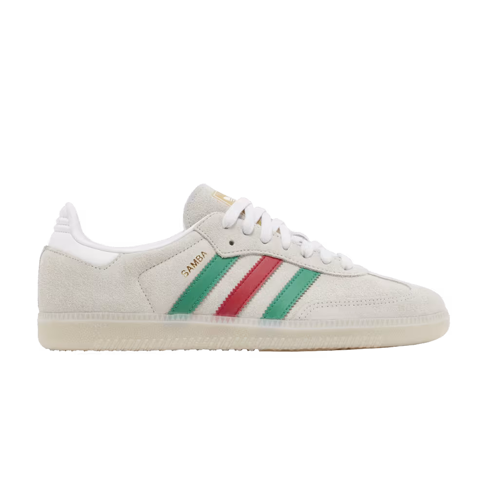 adidas Samba OG Crystal White Green Scarlet