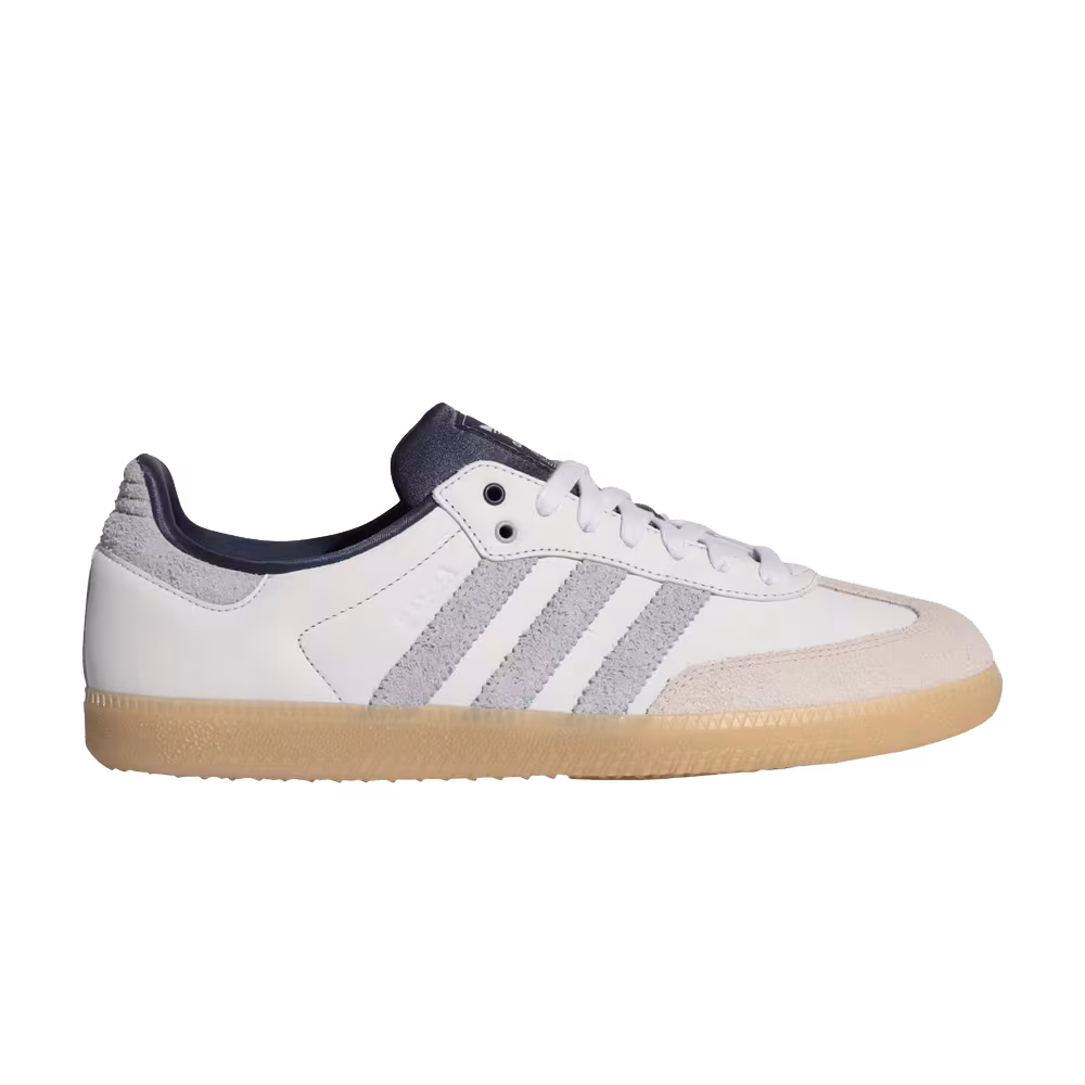 adidas Samba OG Crystal White Halo Silver Shadow Navy