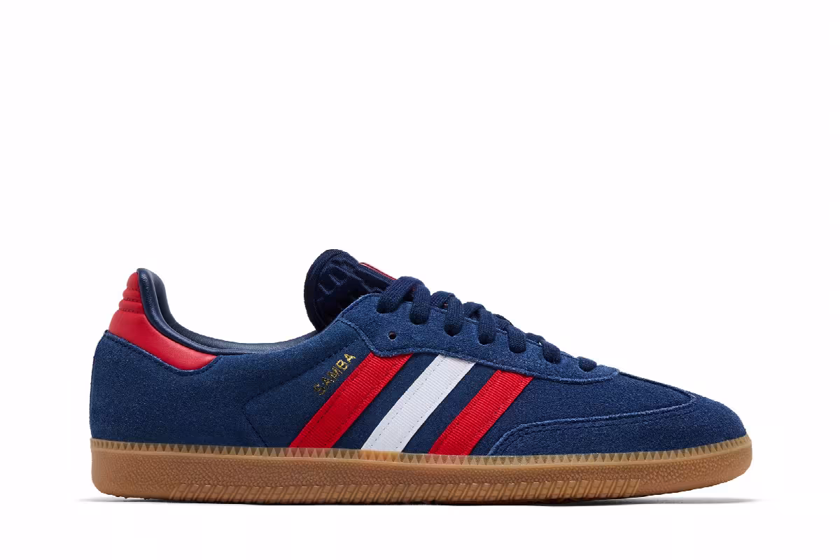adidas Samba OG Night Indigo Better Scarlet Cloud White, view 2
