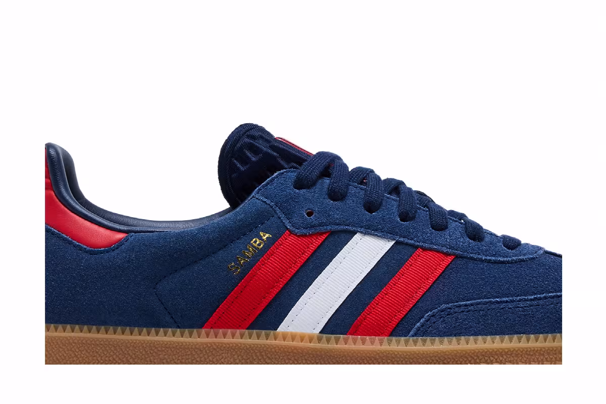 adidas Samba OG Night Indigo Better Scarlet Cloud White, view 3
