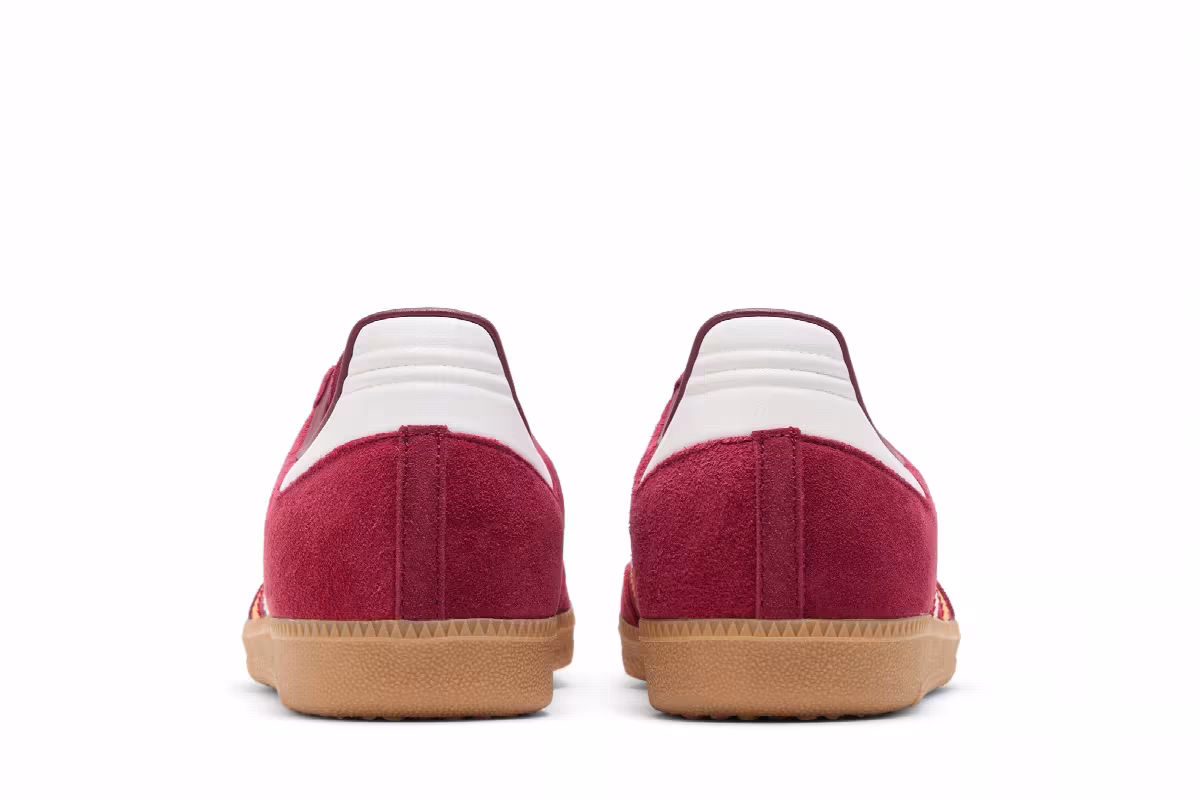 adidas Samba OG Collegiate Burgundy Yellow, view 7