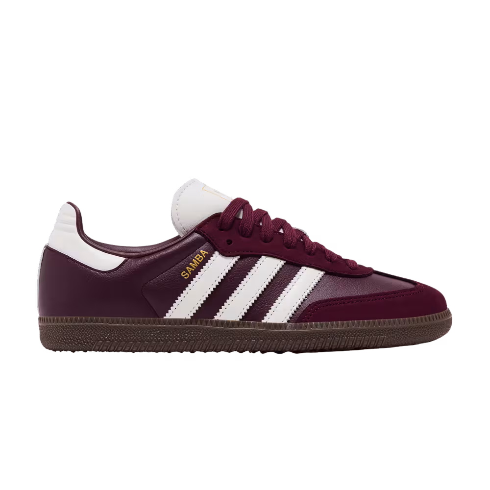adidas Women's Samba OG Maroon Off White Gum