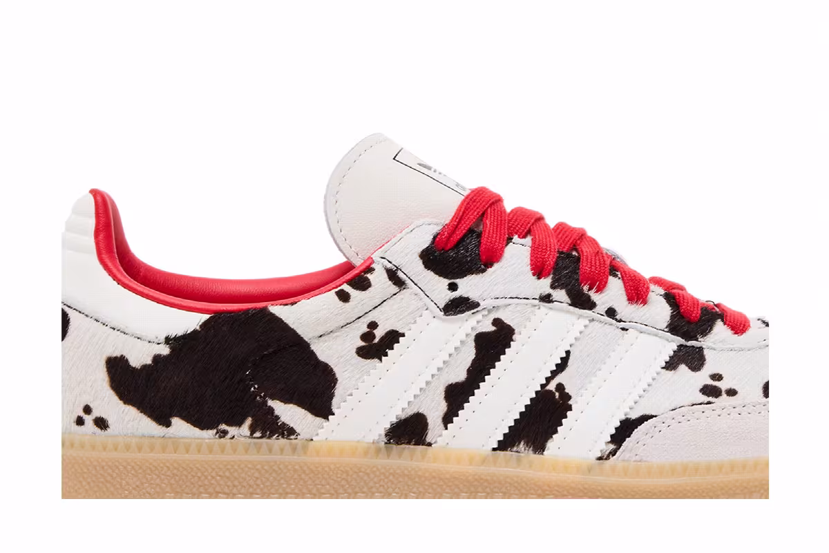 adidas Women's Samba OG Cow Print Aurora Coffee, view 3