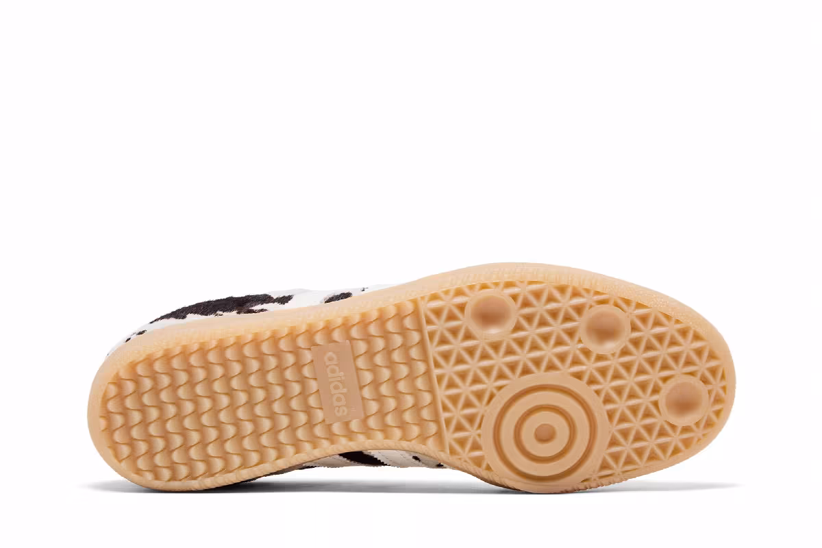 adidas Women's Samba OG Cow Print Aurora Coffee, view 5